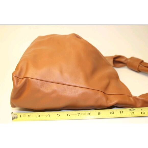 Staud Island Knotted Womens Supple Tan Leather Hobo Satchel Shoulder Bag - Picture 5 of 16